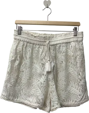 Accessorize White Lace Shorts UK 12-14