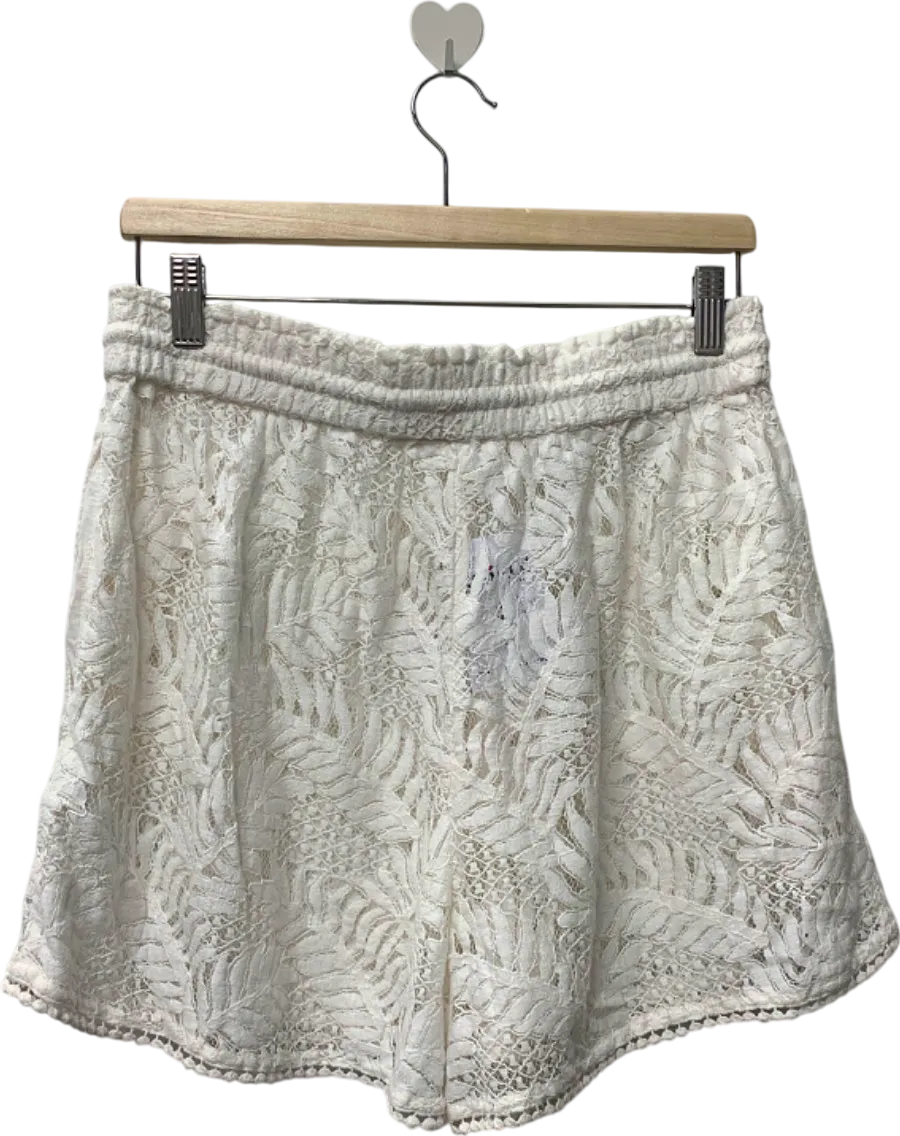 Accessorize White Lace Shorts UK 12-14