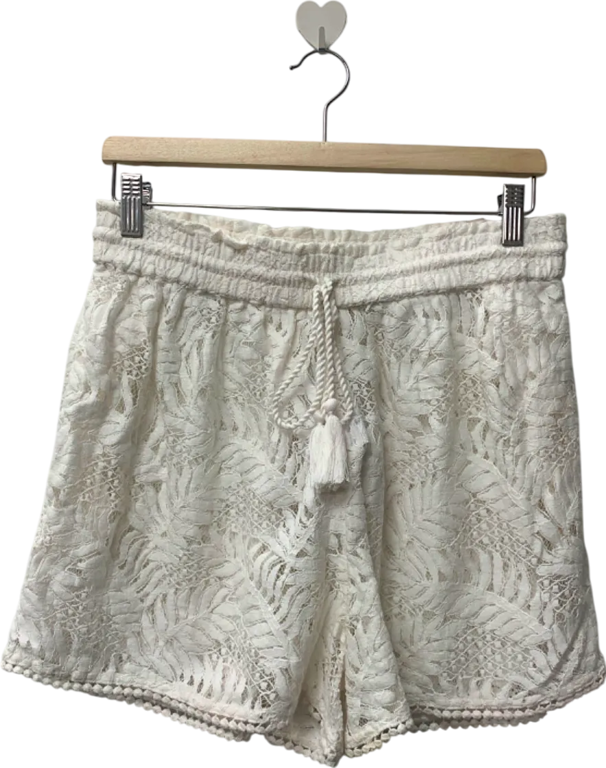 Accessorize White Lace Shorts UK 12-14