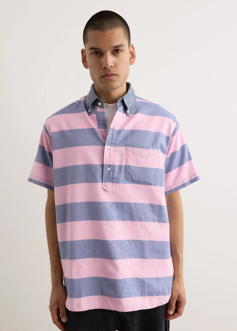 B.D. Pullover Classic Fit Oxford Stripe Shirt