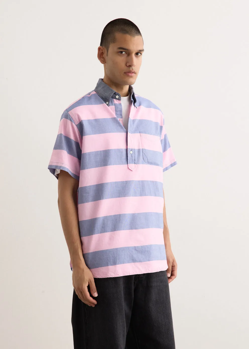 B.D. Pullover Classic Fit Oxford Stripe Shirt