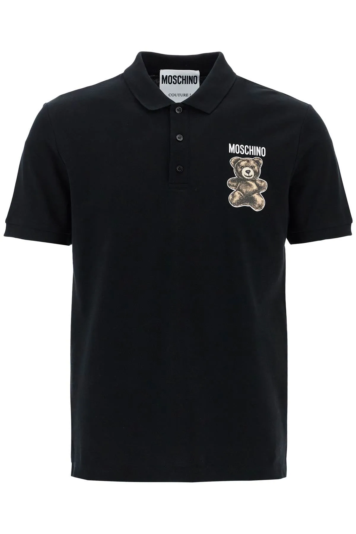 Bear Print Cotton Polo