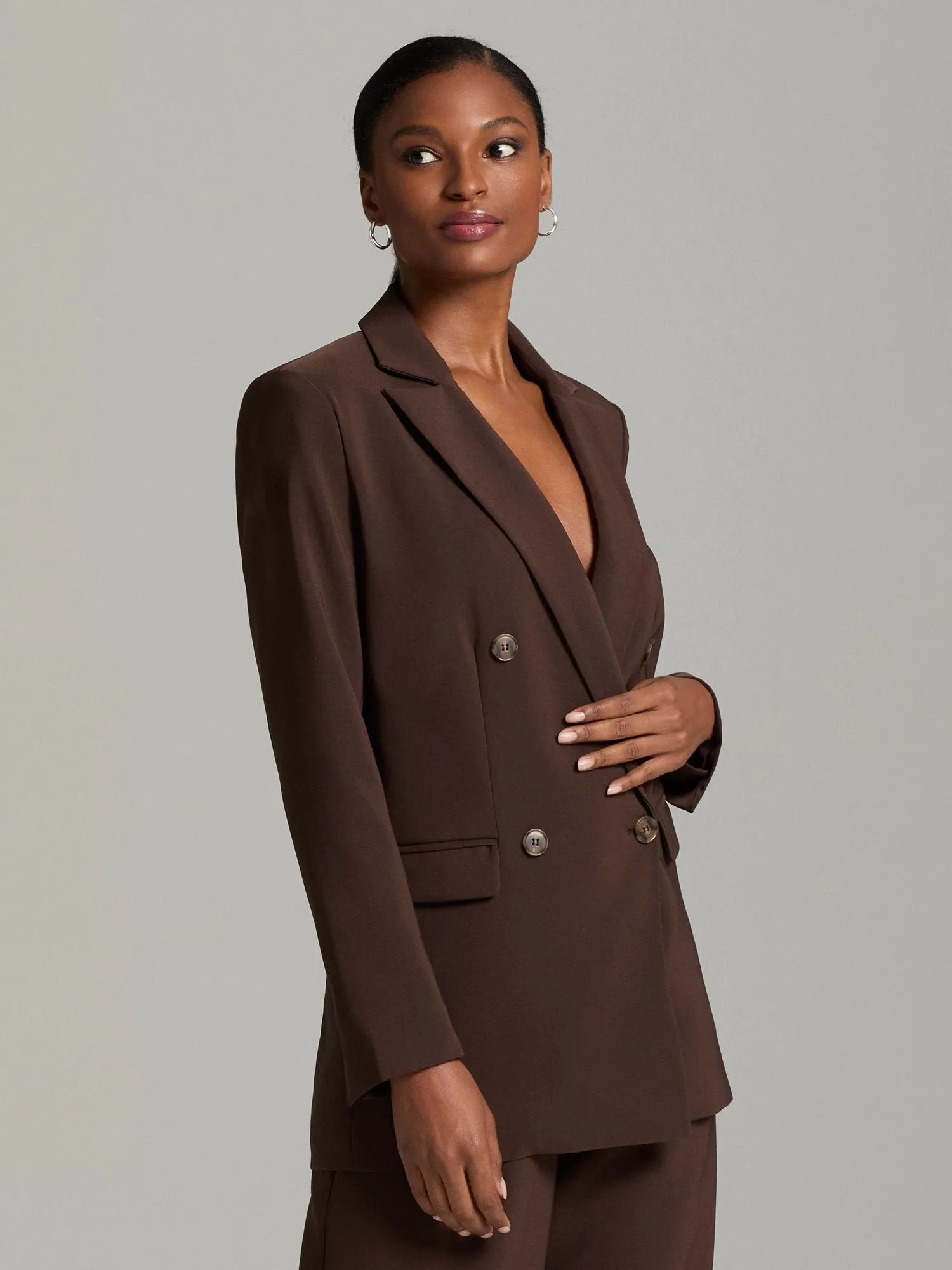 Caden Double-Breasted Oversized Blazer