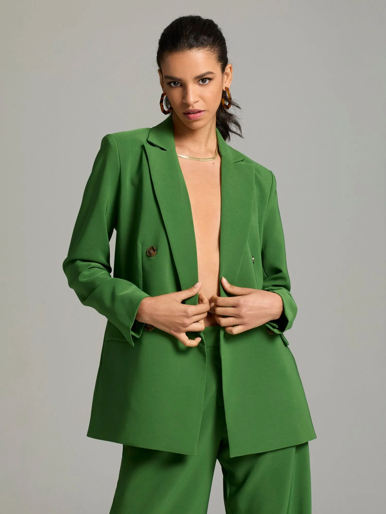 Caden Double-Breasted Oversized Blazer
