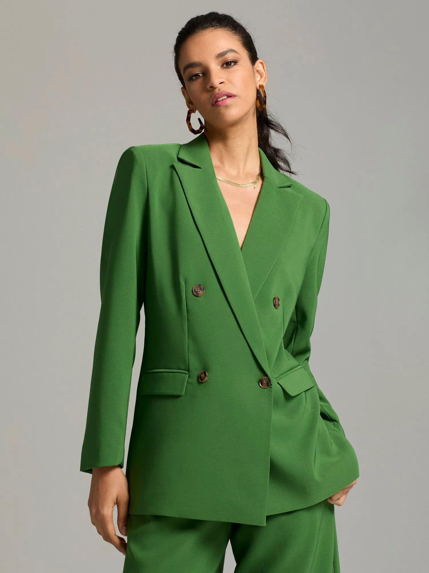 Caden Double-Breasted Oversized Blazer