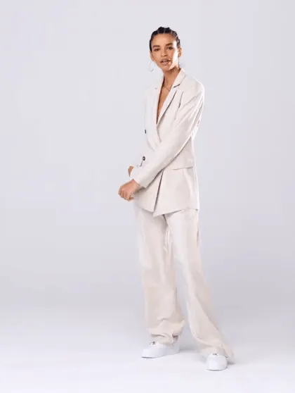 Caden Double-Breasted Oversized Blazer