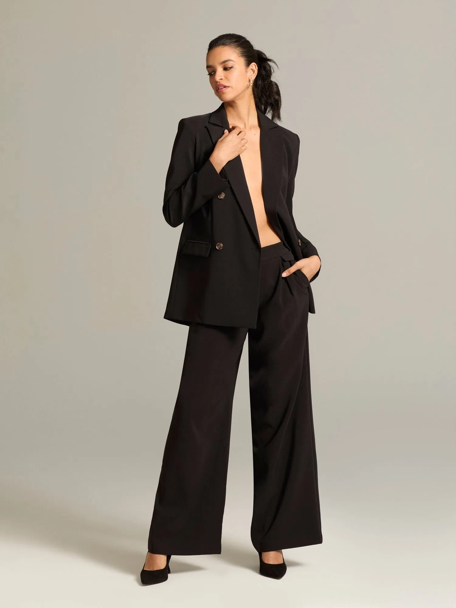 Caden Double-Breasted Oversized Blazer