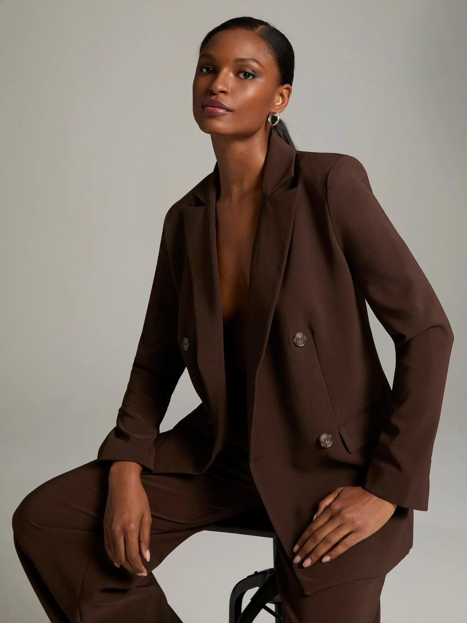 Caden Double-Breasted Oversized Blazer