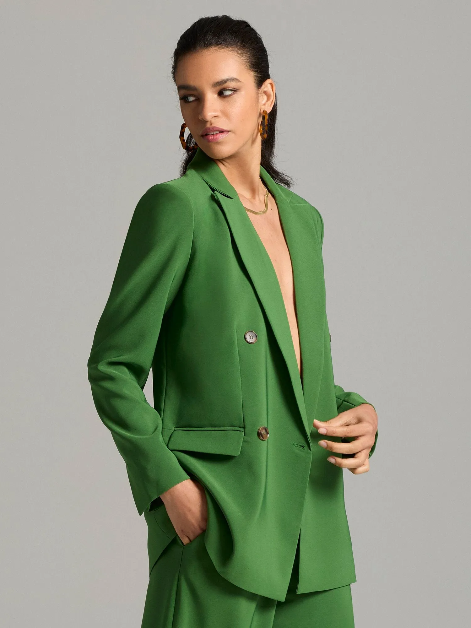 Caden Double-Breasted Oversized Blazer