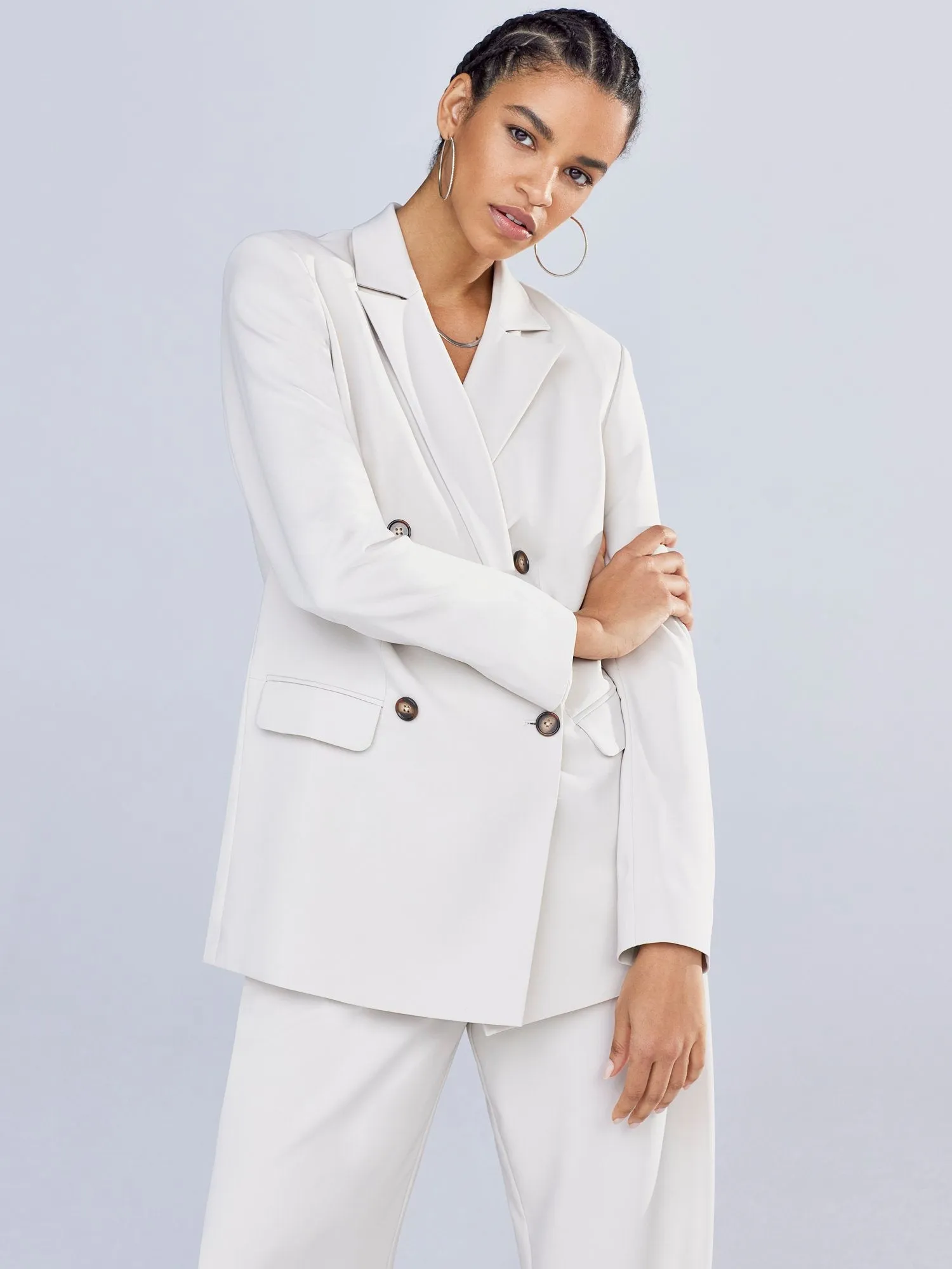 Caden Double-Breasted Oversized Blazer