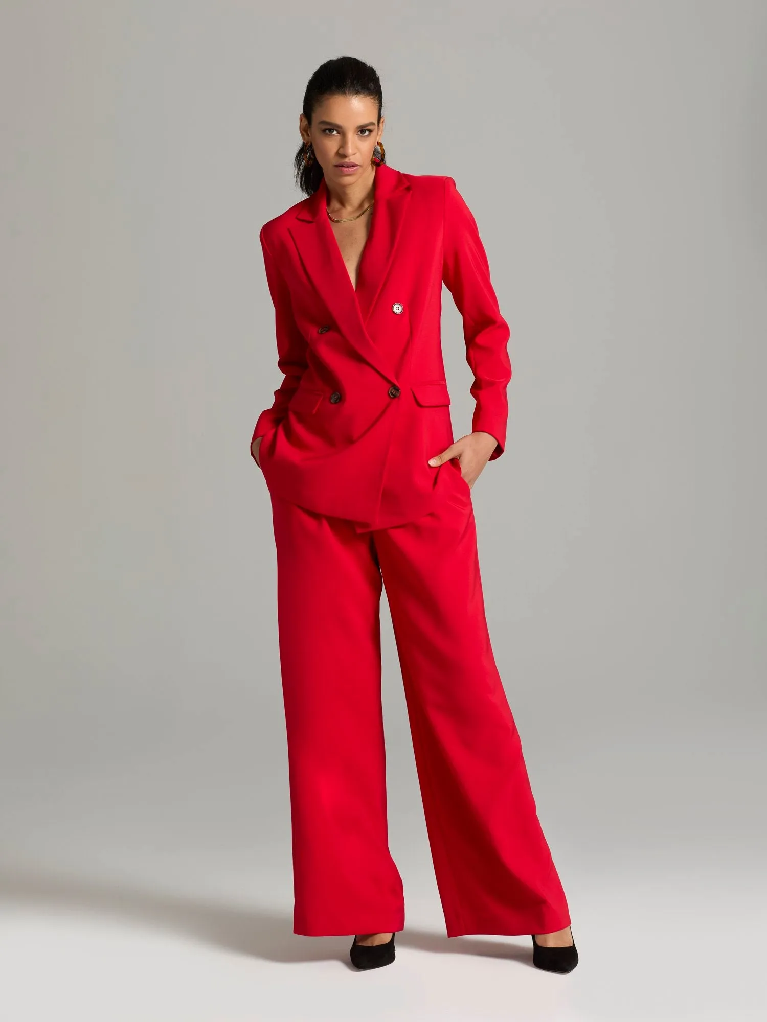 Caden Double-Breasted Oversized Blazer