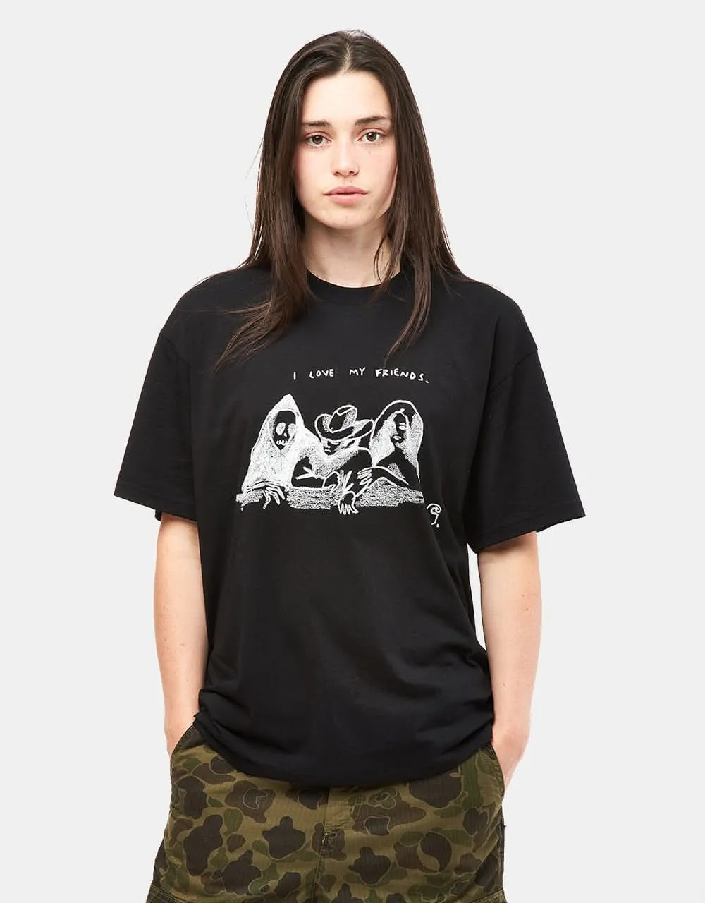 Carhartt WIP Pepe Friends T-Shirt - Black/White