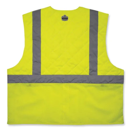 Chill-its 6668 Class 2 Hi-vis Safety Cooling Vest, Polymer, Small, Lime, Ships In 1-3 Business Days