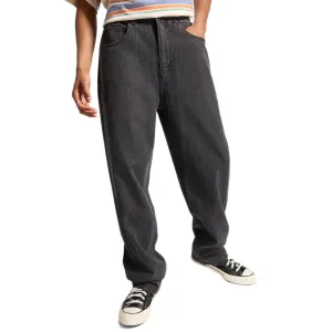 Converse Open Hem Baggy Denim Pants - Washed Black