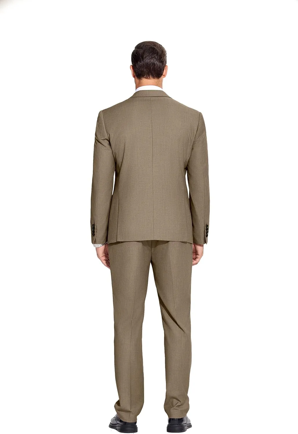 COOFANDY Mens Tuxedo Suit Set Slim Fit 2 Piece One Button Blazer Jacket Pants for Wedding,Dinner,Prom