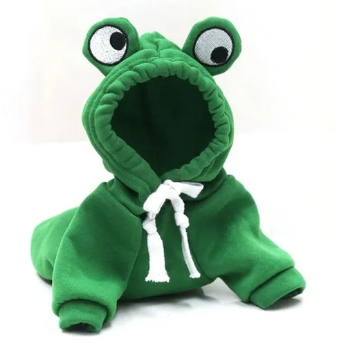 Cute Fruit Dog Clothes for Small Dogs hoodies Warm Fleece Pet Clothing