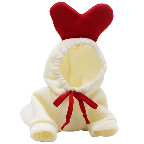 Cute Fruit Dog Clothes for Small Dogs hoodies Warm Fleece Pet Clothing