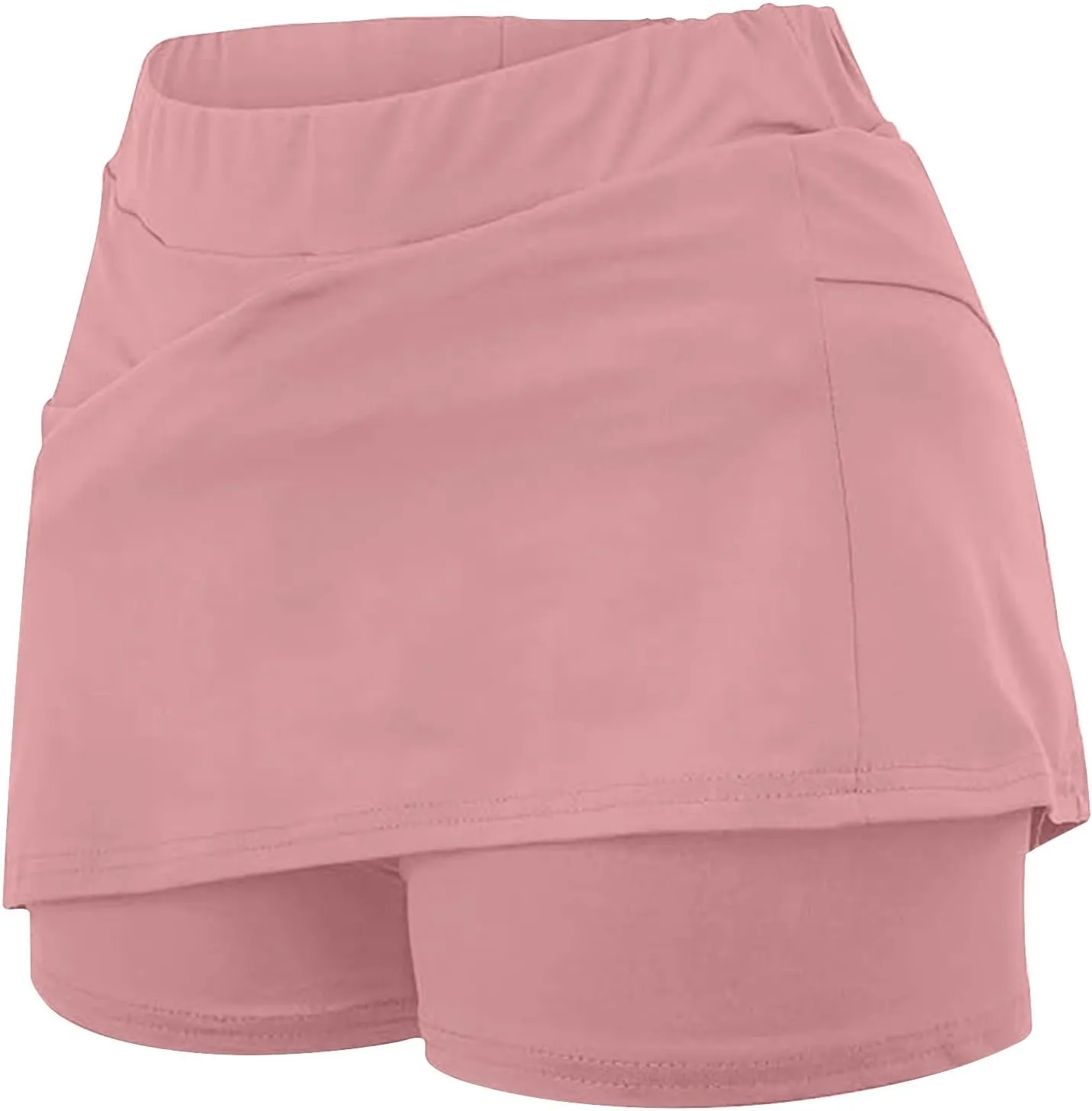DDAPJ pyju Tennis Skirts for Women Golf Skorts Skirt with Shorts Underneath High Waisted Athletic Skirt Pickleball Skort