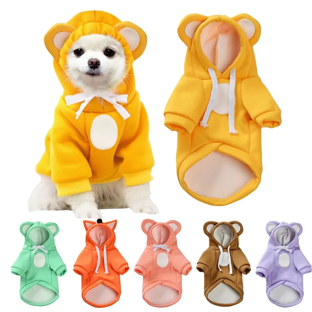 Dog Winter Cute Plush Coat Hoodies