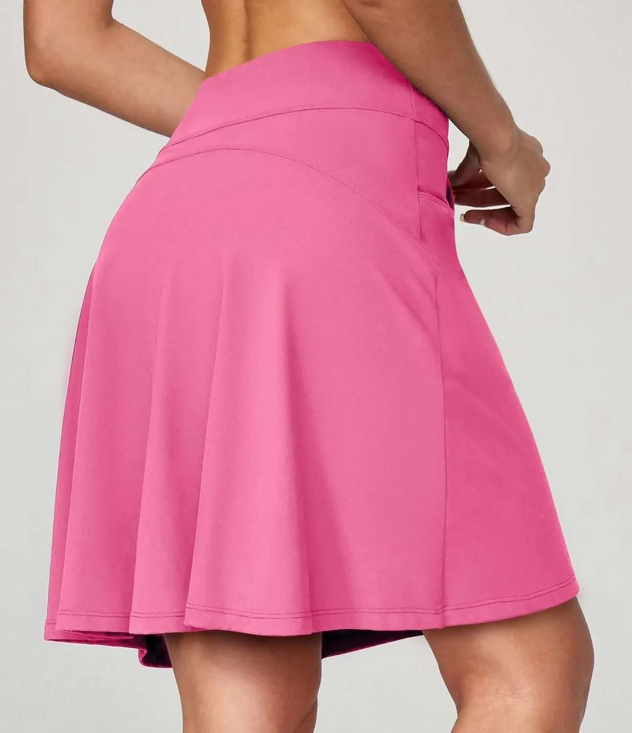 Ewedoos 20" Knee Length Skorts Skirts for Women with Pockets Golf Tennis Skirt High Waisted Athletic Skorts Casual Summer