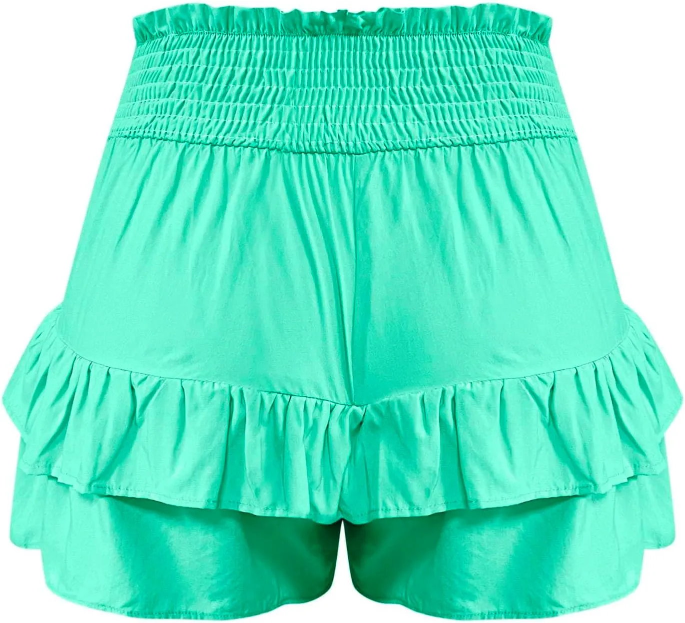 Flowy Shorts for Women Summer Casual High Waisted Ruffles Pleated Tennis Mini Skirt Tummy Control Athletic Golf Skort