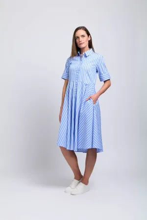 FOIL Award Winning Dress Blue Stripe