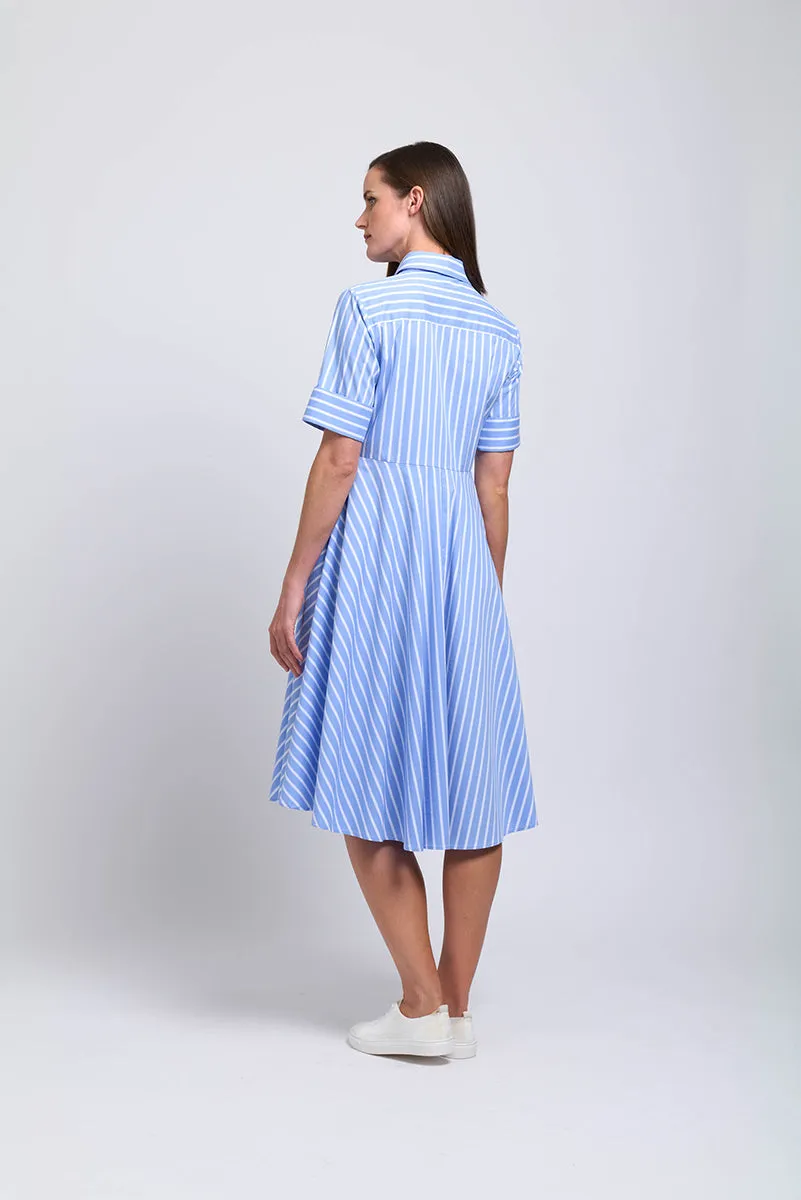 FOIL Award Winning Dress Blue Stripe