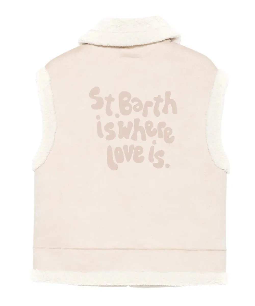 Gilet Hesketh  in Pelle Scamosciata Cruelty-Free
