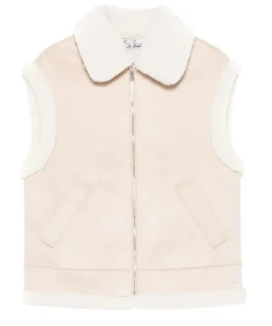 Gilet Hesketh  in Pelle Scamosciata Cruelty-Free