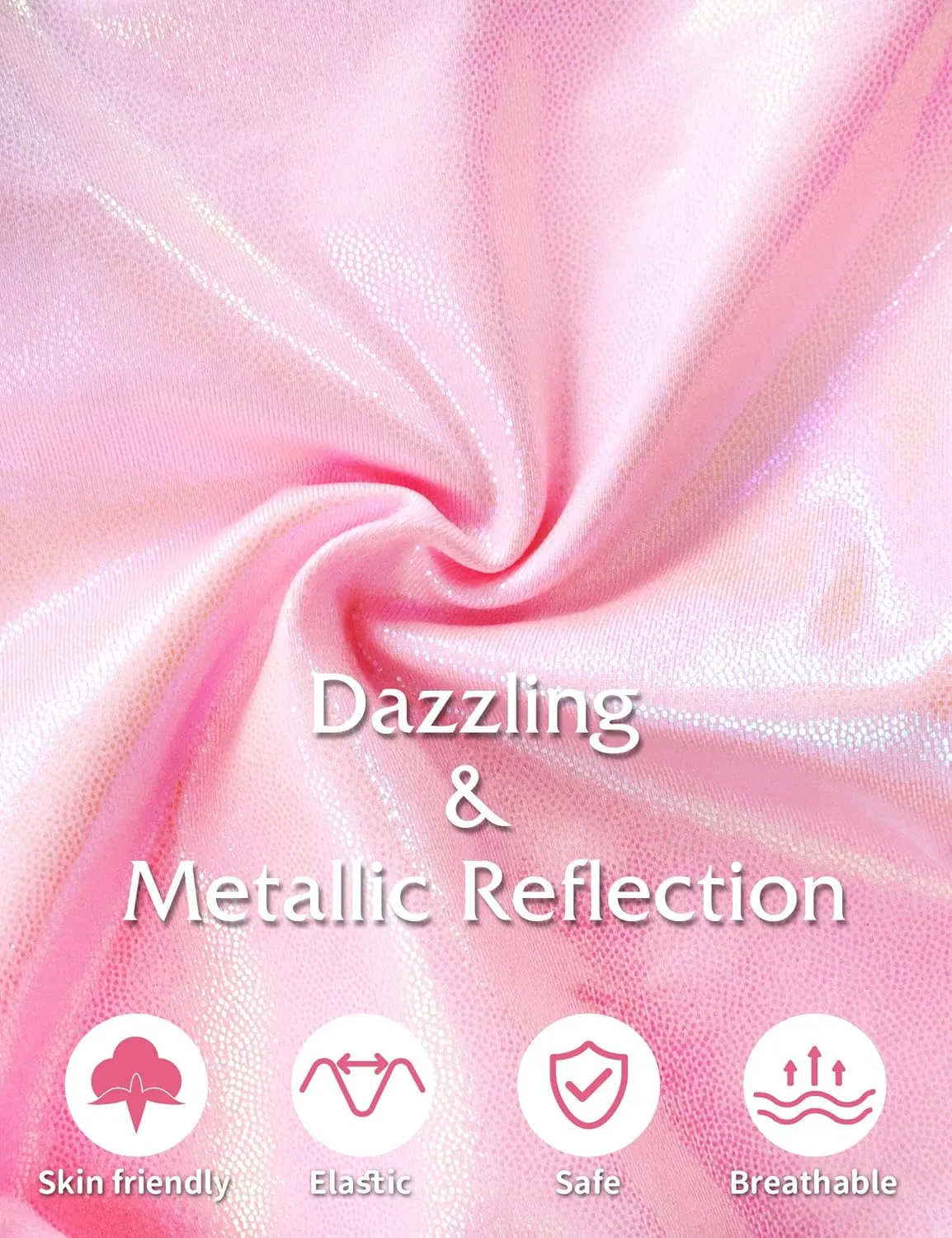 Girls Metallic Leggings Shiny Mystique Stretch Dance Pants Running Active Tights for Kids Youth Teen