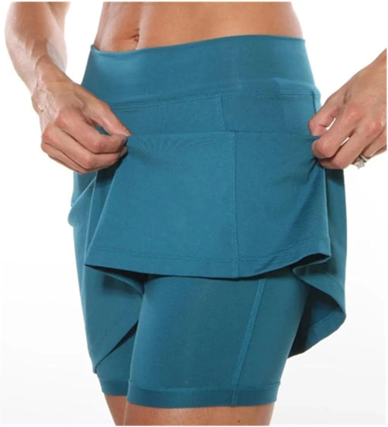 Golf Skorts for Woman High Waisted Tennis Skirts with Pockets Bodycon Athletic Skorts with Shorts