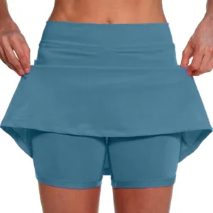 Golf Skorts for Woman High Waisted Tennis Skirts with Pockets Bodycon Athletic Skorts with Shorts