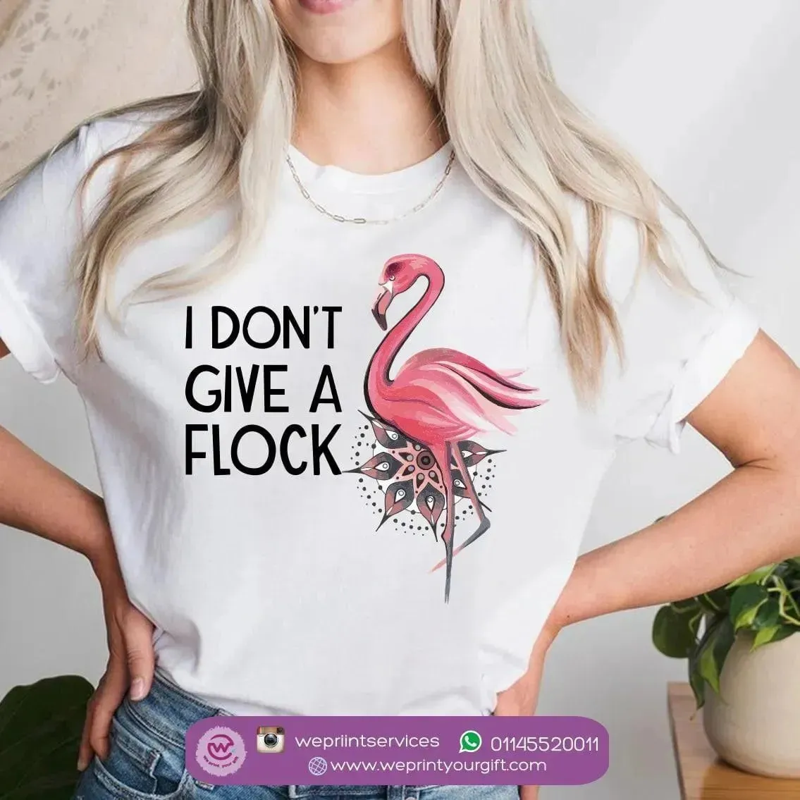 Half sleeve T-shirt - Flamingo