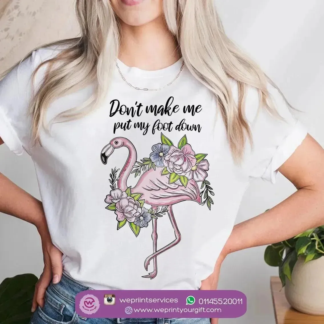Half sleeve T-shirt - Flamingo
