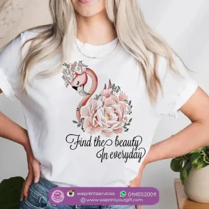 Half sleeve T-shirt - Flamingo
