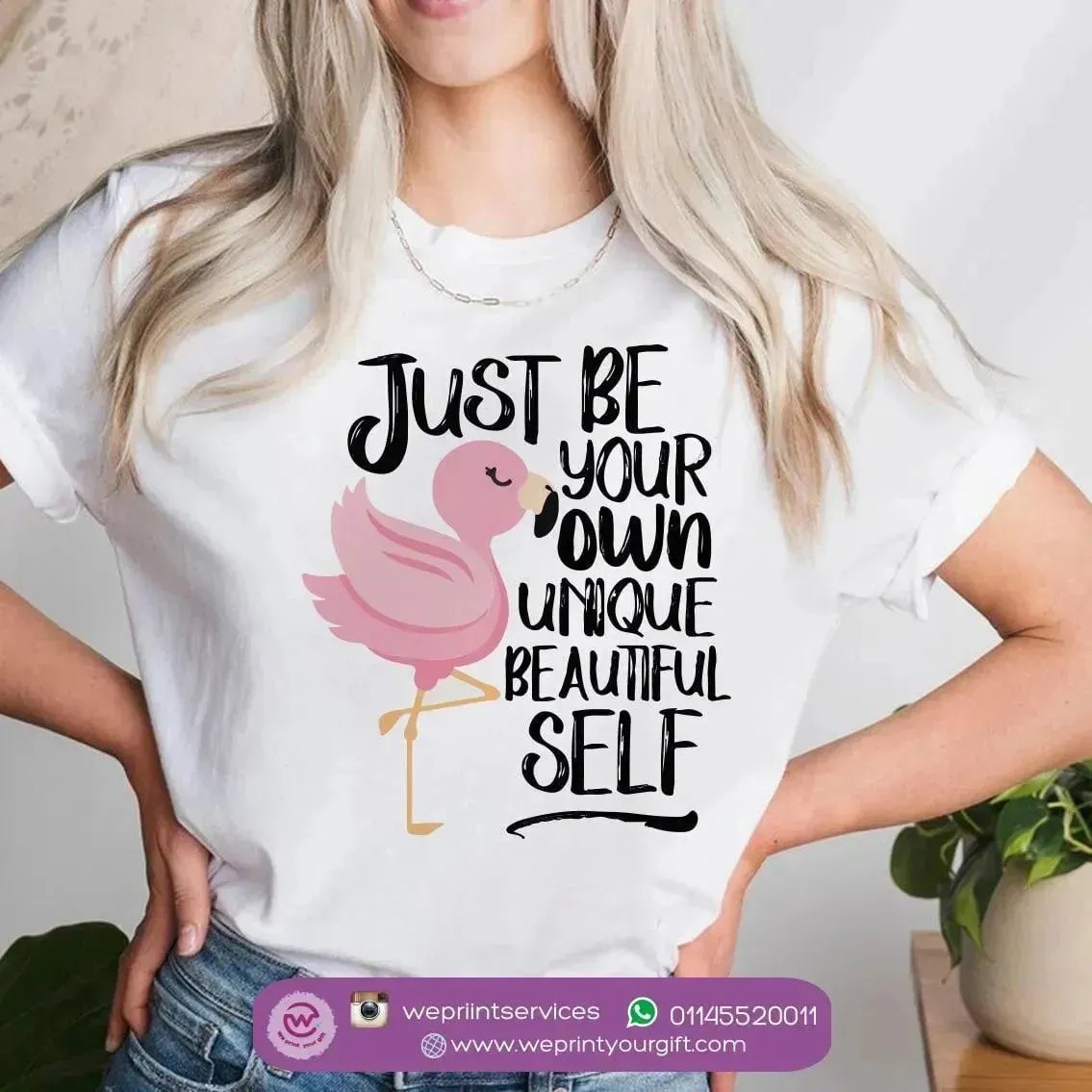 Half sleeve T-shirt - Flamingo