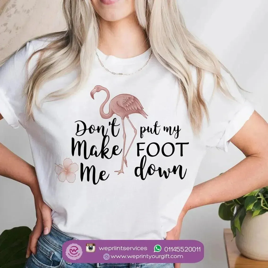 Half sleeve T-shirt - Flamingo