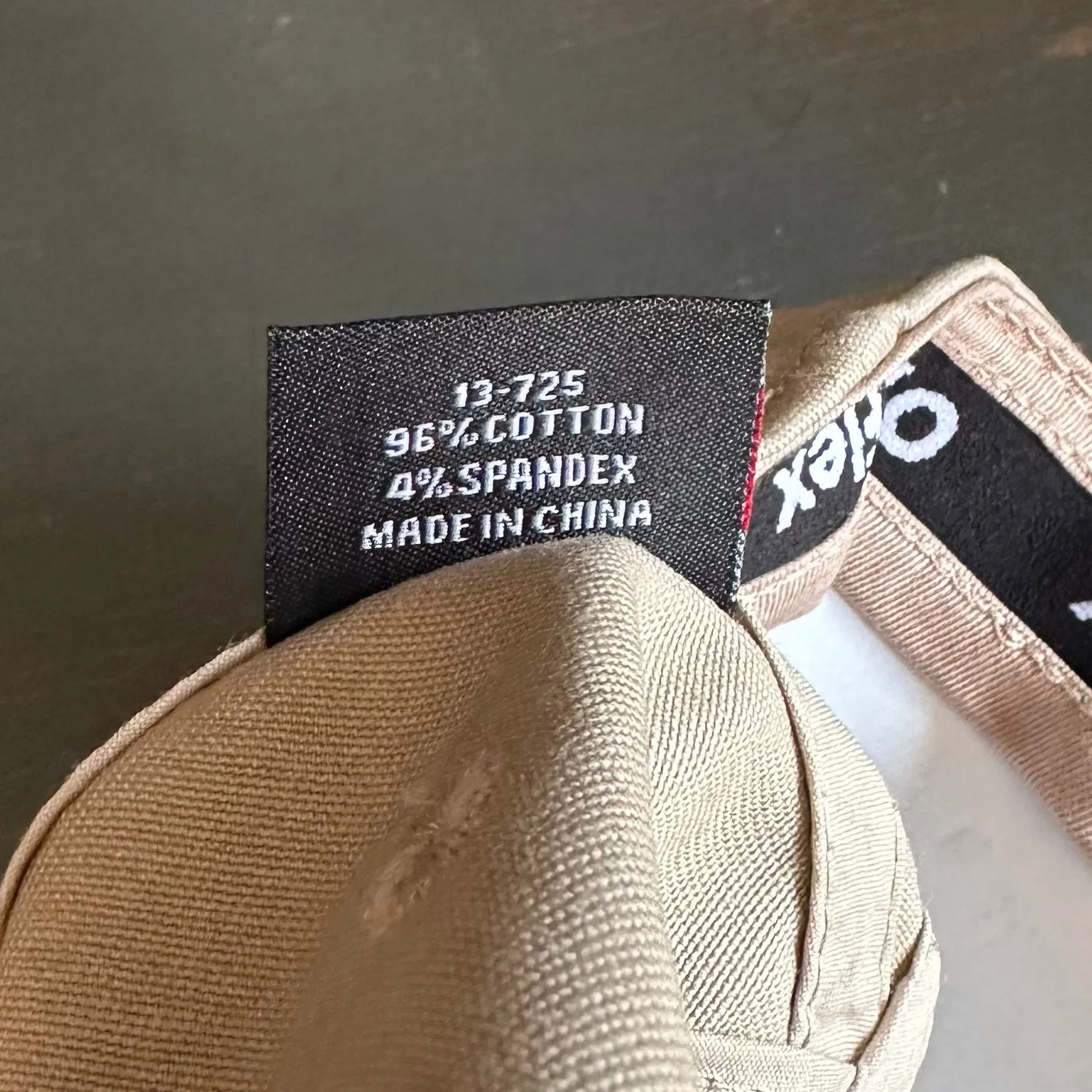Hermosa Beach GOLF CARTS & YOGA PANTS :: "FLEX" 6 Panel Mid Profile Flat Visor Baseball Cap - Khaki