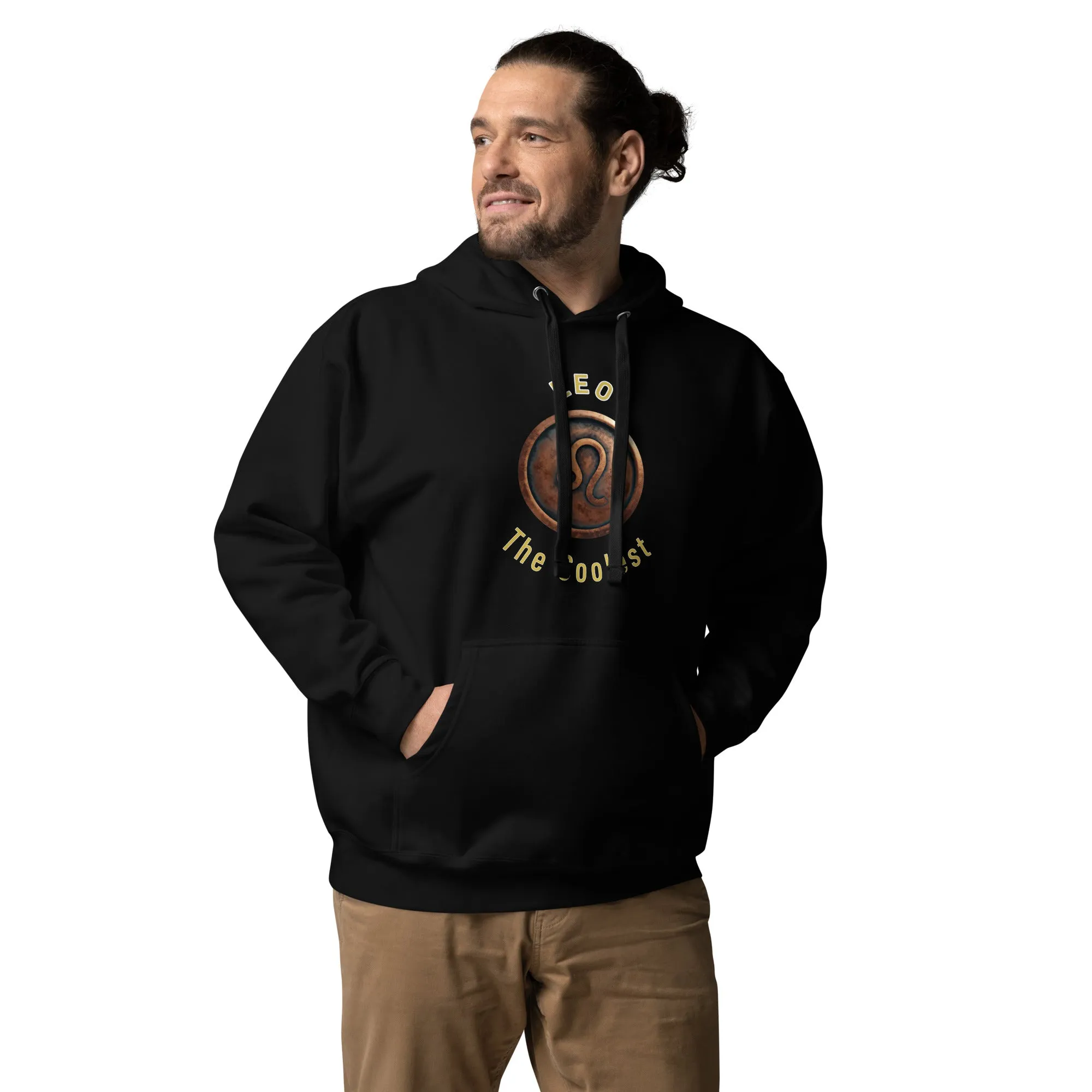 Hoodie Mens Designer (Hoodies Mens - Leo Zodiac Sign 0045)