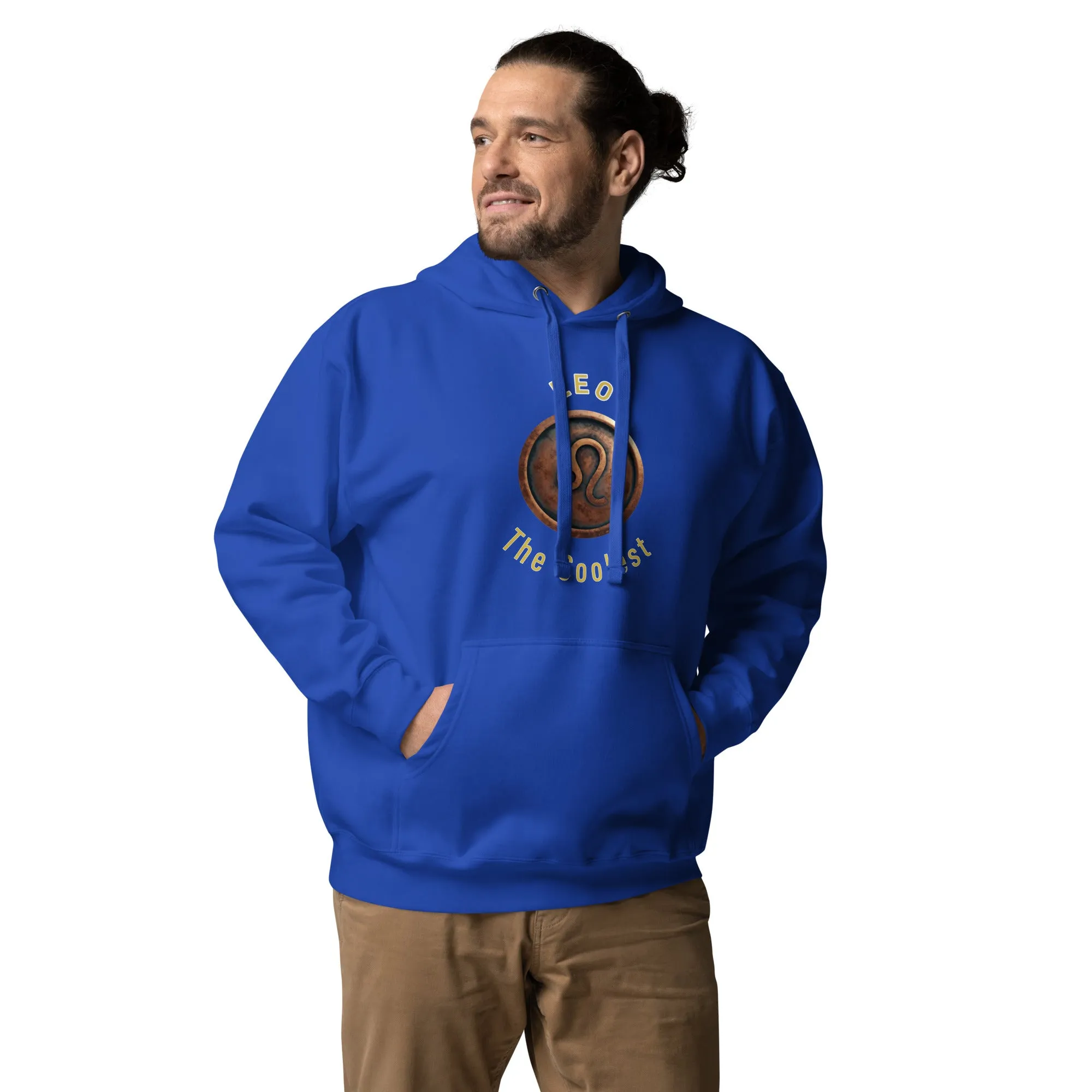 Hoodie Mens Designer (Hoodies Mens - Leo Zodiac Sign 0045)