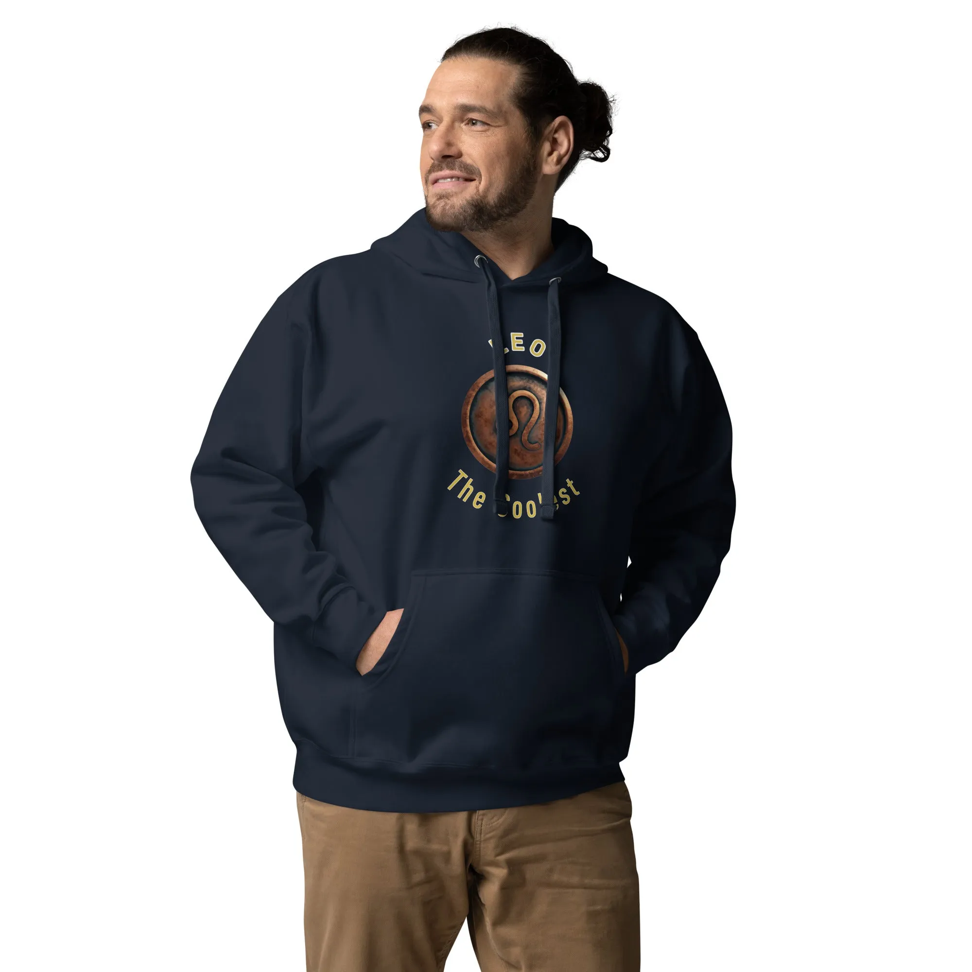 Hoodie Mens Designer (Hoodies Mens - Leo Zodiac Sign 0045)