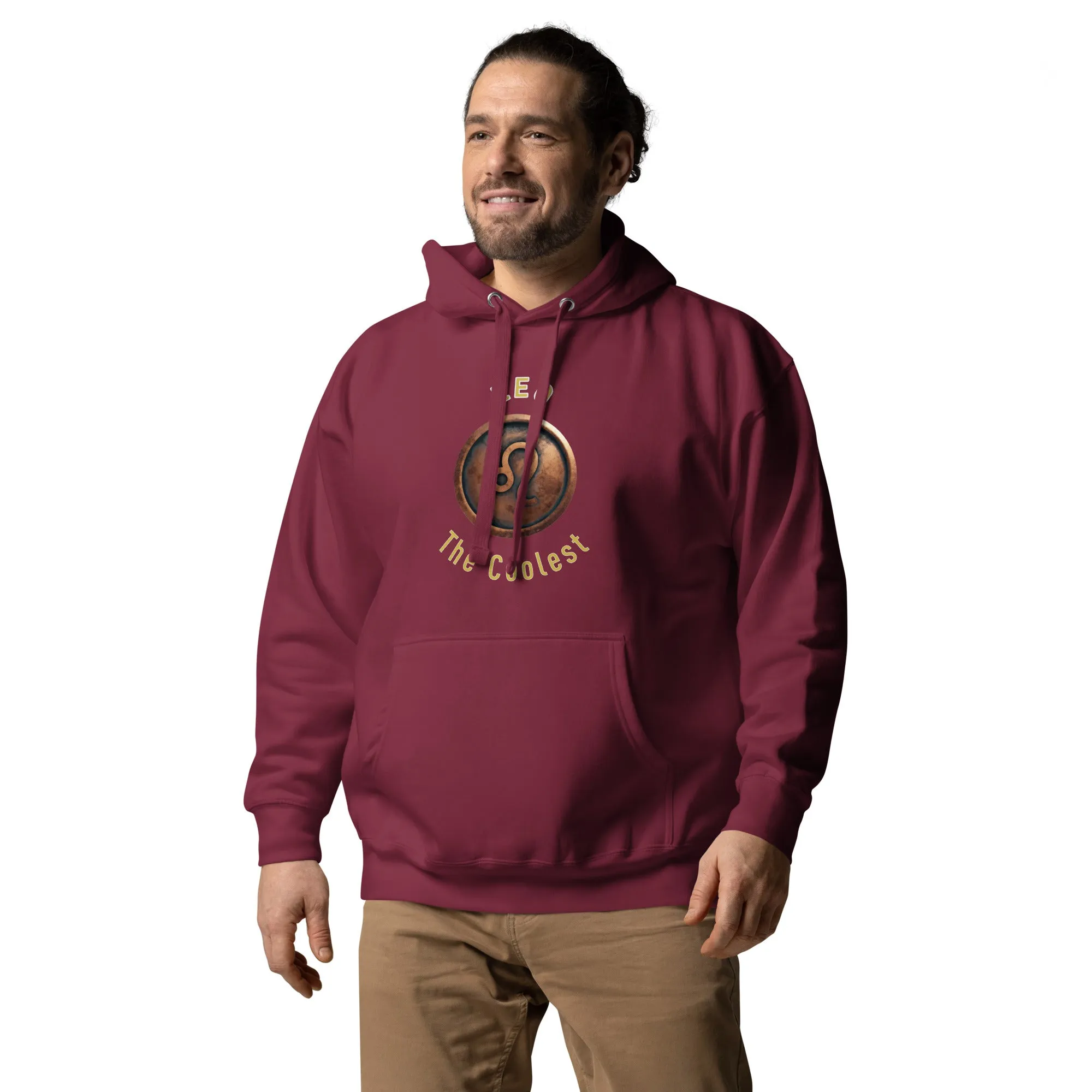 Hoodie Mens Designer (Hoodies Mens - Leo Zodiac Sign 0045)