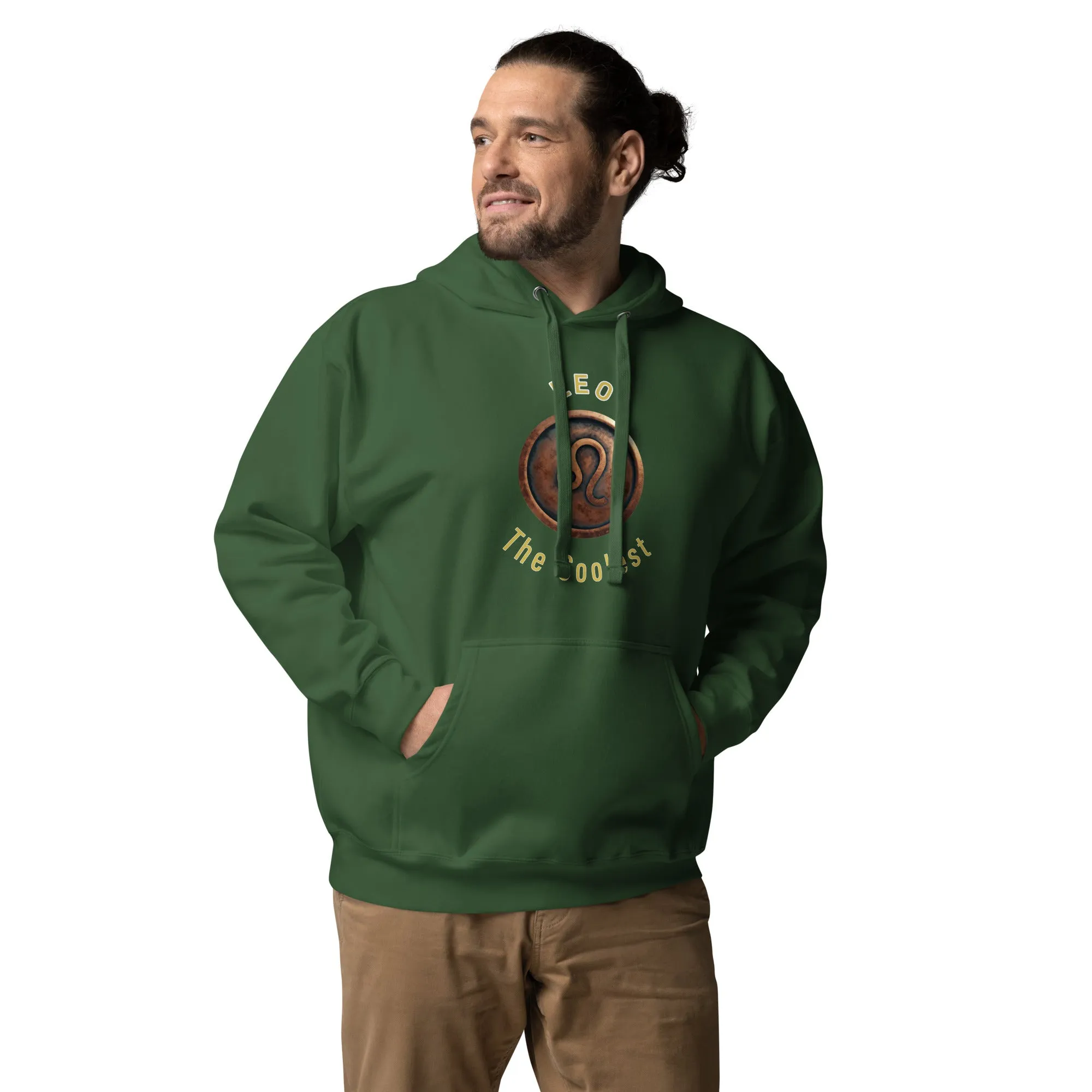 Hoodie Mens Designer (Hoodies Mens - Leo Zodiac Sign 0045)