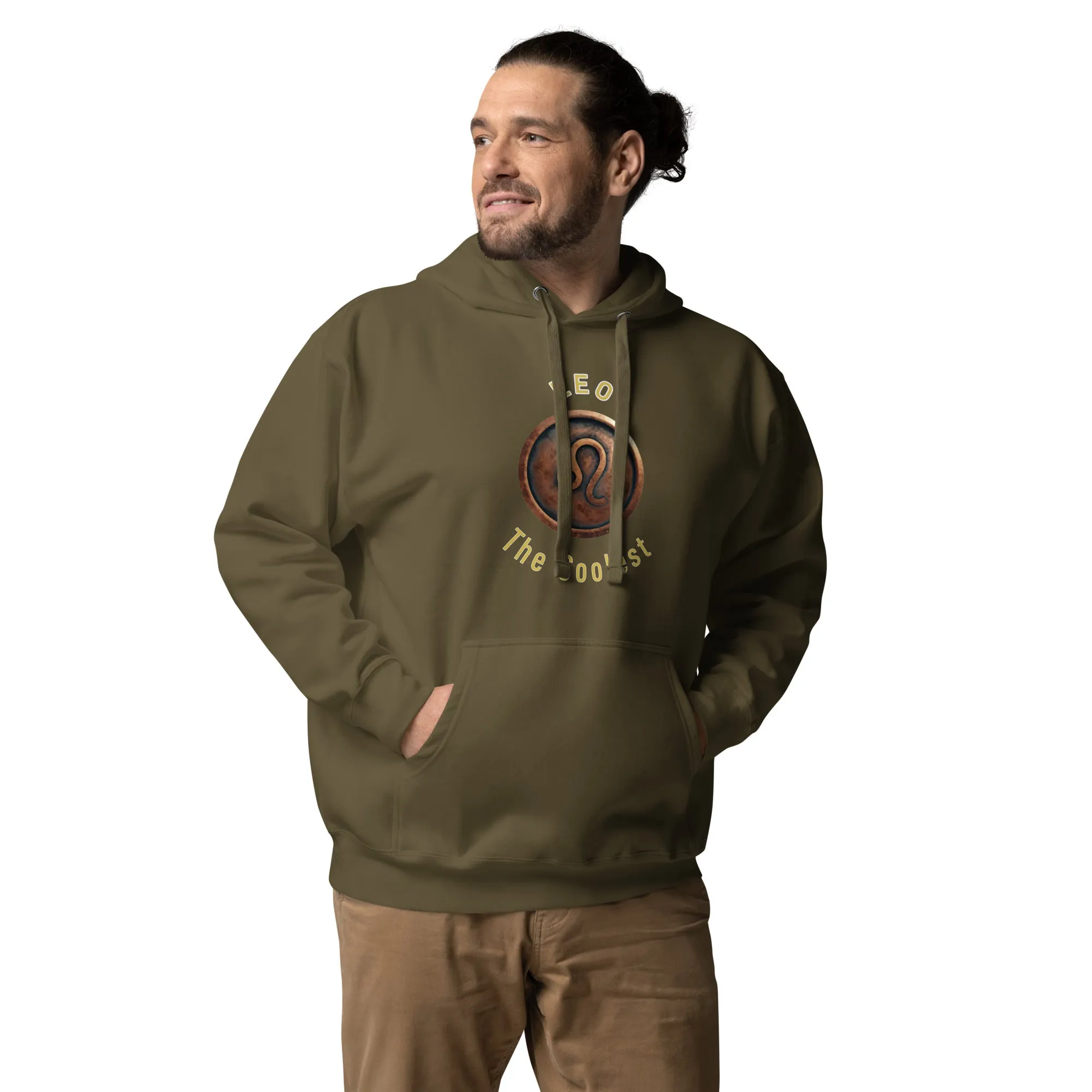 Hoodie Mens Designer (Hoodies Mens - Leo Zodiac Sign 0045)