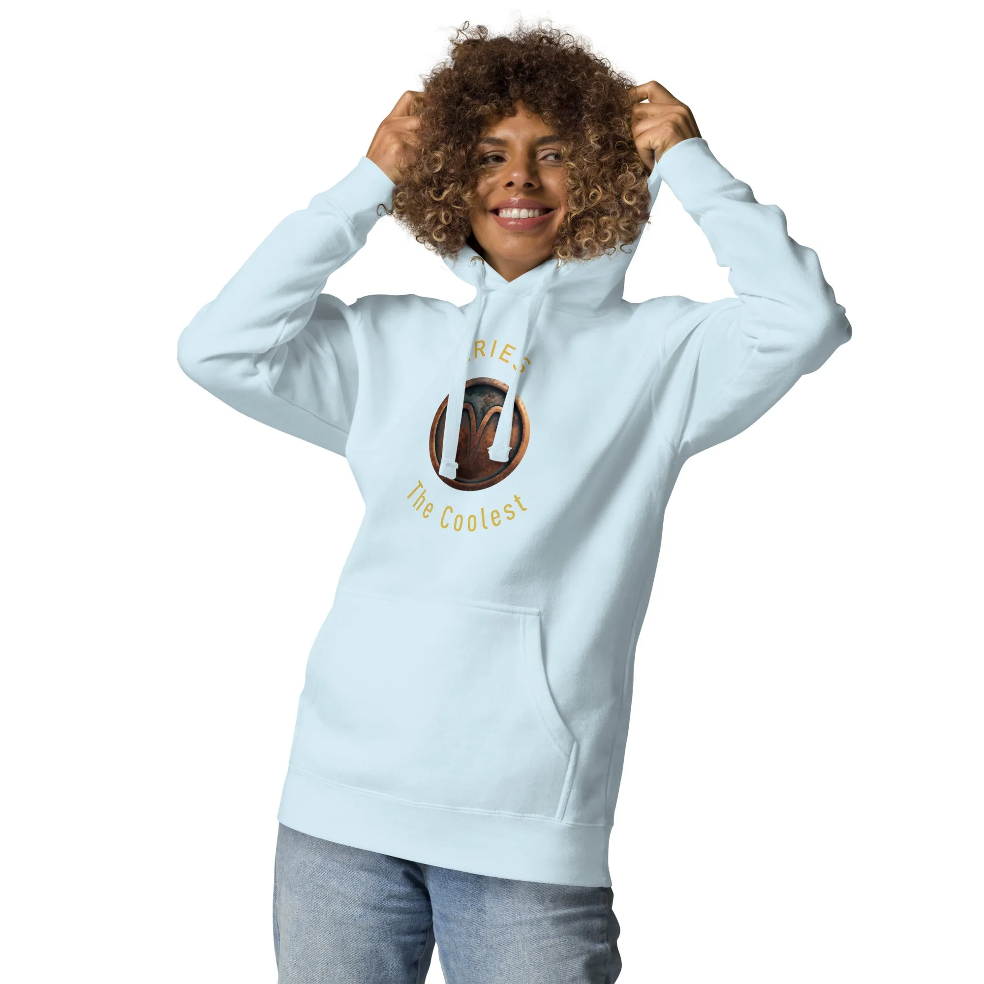Hoodie Womens Designer (Hoodies Womens - Aries Zodiac Sign 0041)