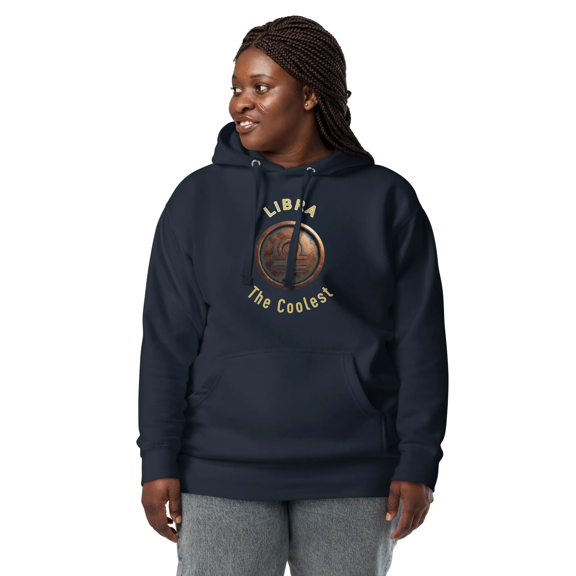 Hoodie Womens Designer (Hoodies Womens - Libra Zodiac Sign 0047)