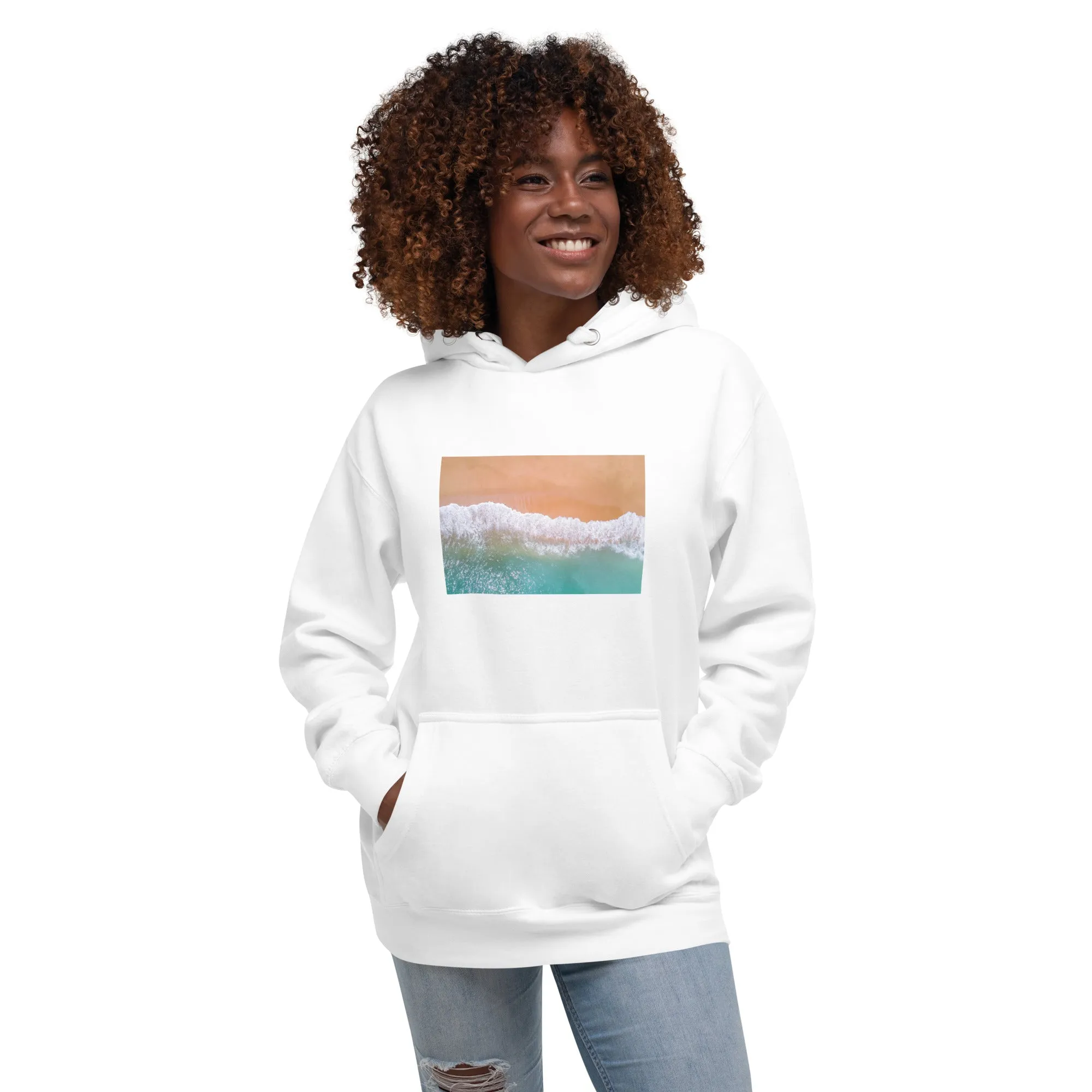 Hoodie Womens Designer (Hoodies Womens - Nature Seashore 0012)