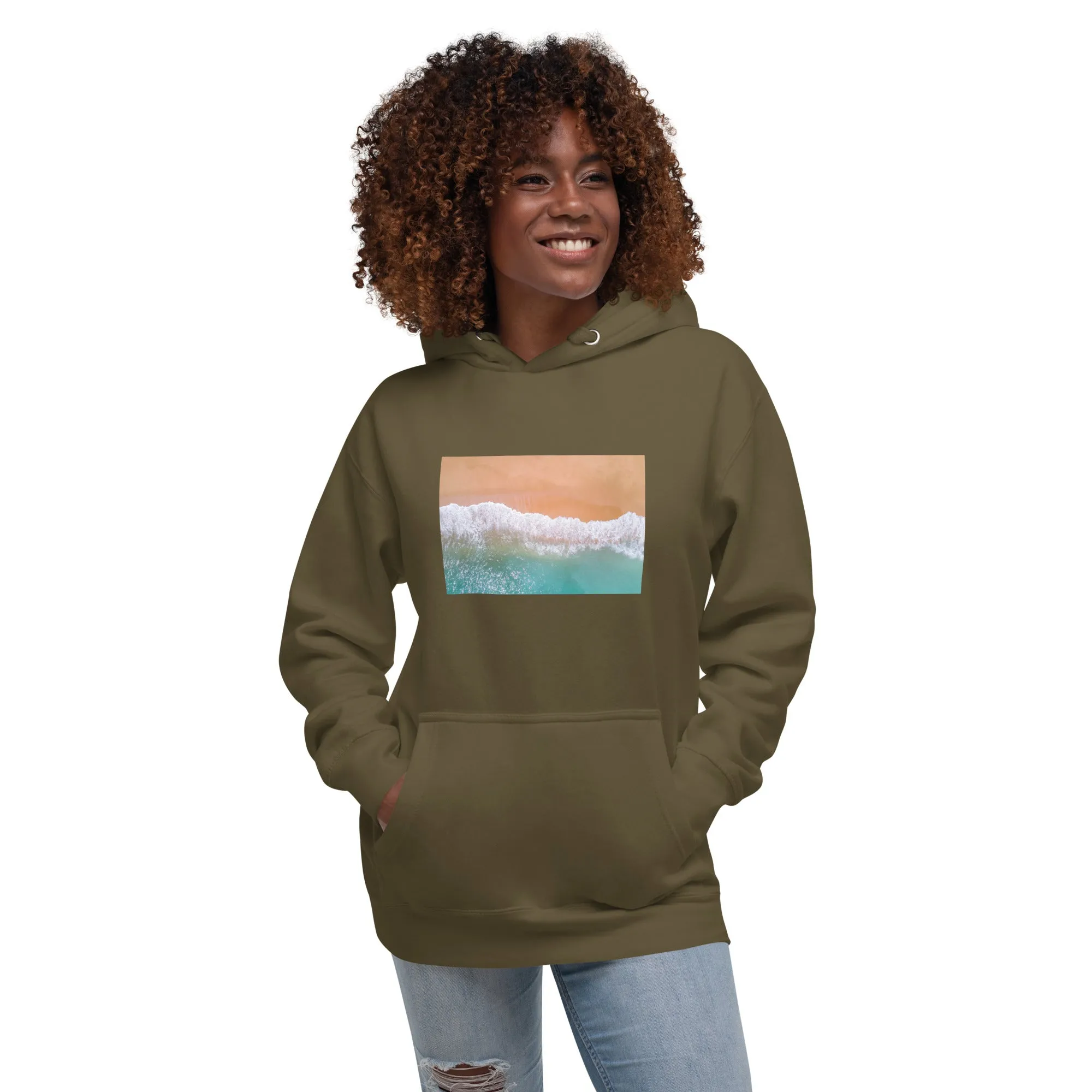 Hoodie Womens Designer (Hoodies Womens - Nature Seashore 0012)