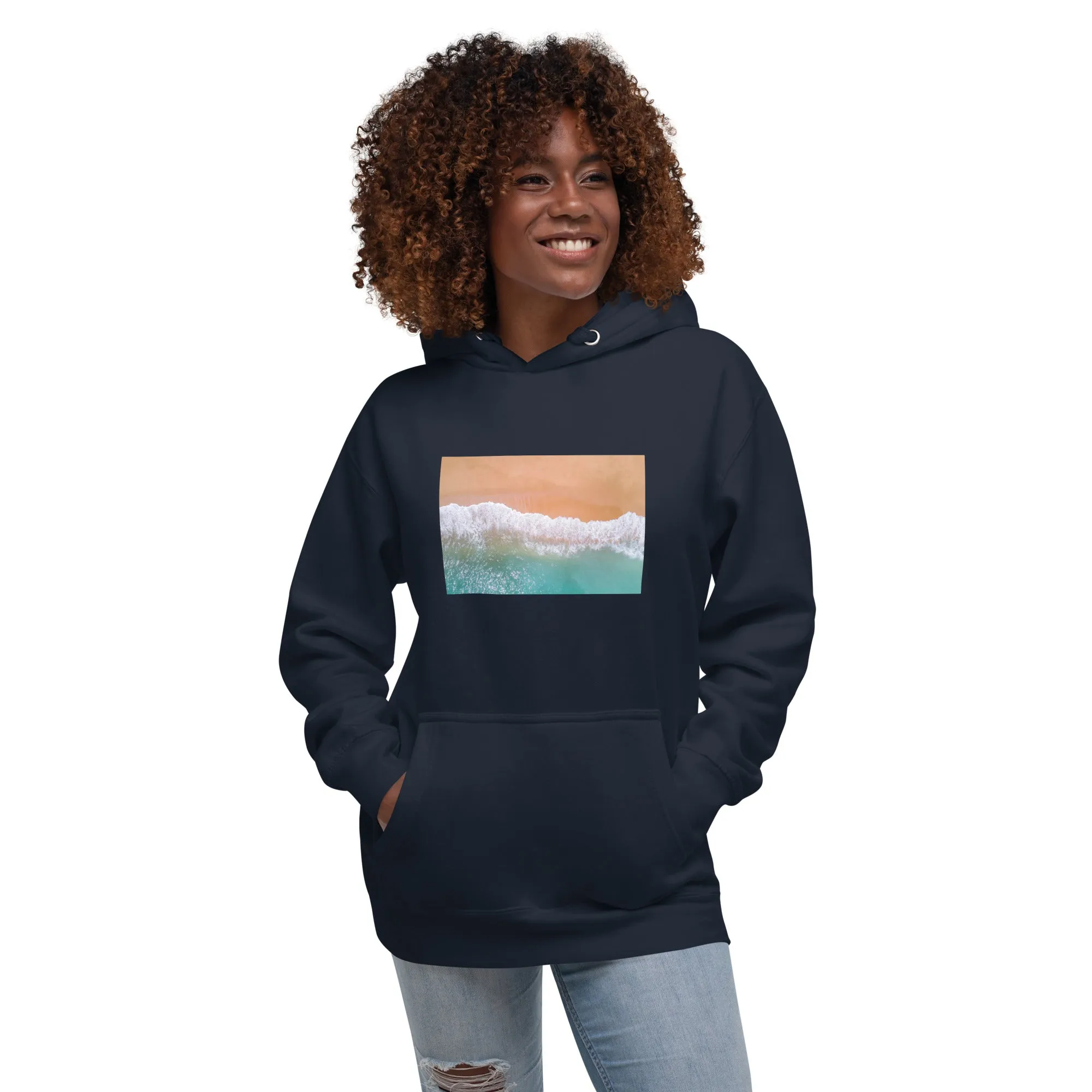 Hoodie Womens Designer (Hoodies Womens - Nature Seashore 0012)