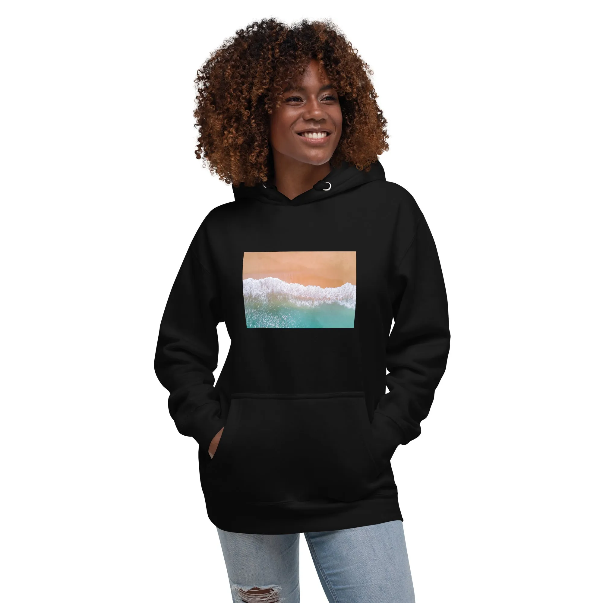 Hoodie Womens Designer (Hoodies Womens - Nature Seashore 0012)